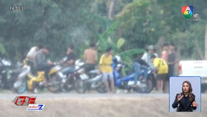 เย้ย ตร. ขี่รถ จยย. ยกล้อบนถนนโชว์สาว