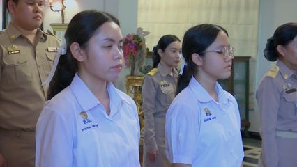 พระวรวงศ์เธอ พระองค์เจ้าเฉลิมศึกยุคล ประทานพระวโรกาสให้ คณะบุคคลเฝ้า