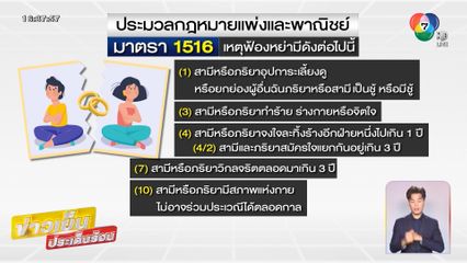 บุญชงสงตอบ : ส่องกฎหมายฟ้องหย่า