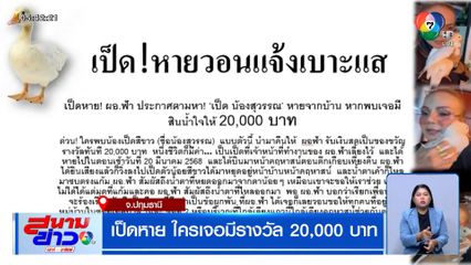 เป็ดหาย ! ใครเจอมีรางวัล 20,000 บาท