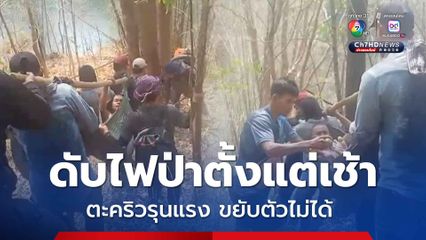 หามส่ง รพ. โหมดับไฟป่าเป็นตะคริวรุนแรง ขยับตัวไม่ได้นาน 30 นาที