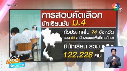สอบเข้า ม.4 แข่งขันดุ 1 ต่อ 8