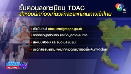 1 พ.ค.นี้ นักท่องเที่ยวเข้าไทย ต้องลงทะเบียน