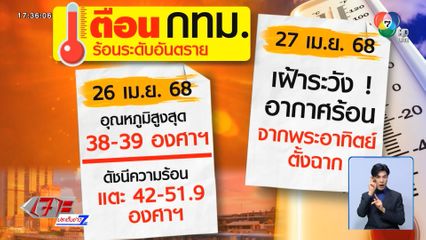 เตือน กรุงเทพฯ ร้อนระดับอันตราย