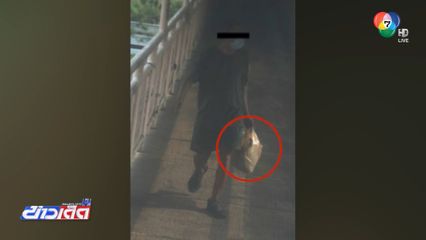 ล่าชายโยนหินลงมาจากสะพานลอย