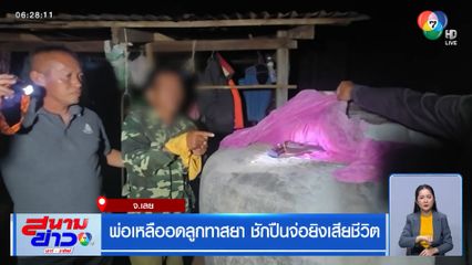 พ่อเหลืออดลูกทาสยา ชักปืนจ่อยิงเสียชีวิต จ.เลย