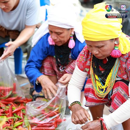 ทำบุญได้ผัก วัดแจกฟรี ! ผักกว่า 30 ตัน ให้ชาวพุทธที่เข้าวัด