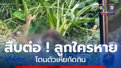 สืบต่อ ! ลูกใครหายโดนตัวเหี้ยกัดกิน