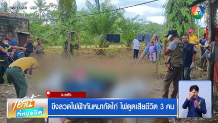 ขึงลวดไฟฟ้ากันหมากัดไก่ ไฟดูดเสียชีวิต 3 คน