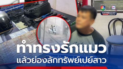 โจรทำทรงเป็นคนรักแมว ก่อนย่องลักทรัพย์ หาเงินเปย์สาว