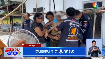 เดินเพลิน ๆ ตะปูปักศีรษะ