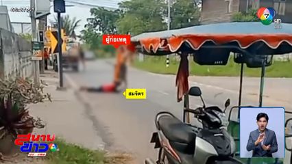 ลูกทรพีติดยา กระทืบแม่กลางถนน