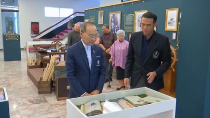 พระวรวงศ์เธอ พระองค์เจ้าเฉลิมศึกยุคล ทรงเปิดนิทรรศการ และการเสวนา ร่างรัฐ ในรอยพระร่วง เฉลิมพระเกียรติ พระบาทสมเด็จพระมงกุฎเกล้าเจ้าอยู่หัว