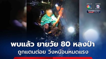 พบแล้วยายวัย 80 ปี หลงป่า เผย ถูกแตนต่อย 2 ครั้ง วิ่งหนีเอาชีวิตรอดจนหมดแรง