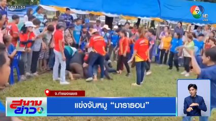 แข่งจับหมู มาราธอน จ.กำแพงเพชร