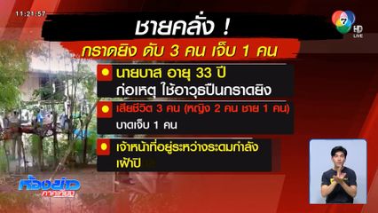 ปิดล้อมเจรจา ชายคลั่งกราดยิง
