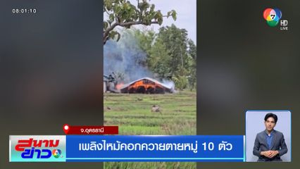 เพลิงไหม้คอกควายตายหมู่ 10 ตัว