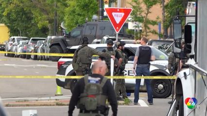 ชายปาระเบิดขวดใส่ผู้เรียกร้องปล่อยตัวประกันอิสราเอล ที่สหรัฐฯ