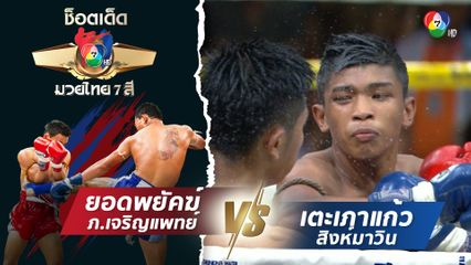 ยอดพยัคฆ์ ภ.เจริญแพทย์ vs ตะเภาแก้ว สิงห์มาวิน | ช็อตเด็ดแม่ไม้มวยไทย 7 สี