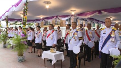 พระบาทสมเด็จพระเจ้าอยู่หัว และสมเด็จพระนางเจ้า ฯ พระบรมราชินี ทรงปฏิบัติพระราชกรณียกิจ เนื่องในวันเฉลิมพระชนมพรรษา สมเด็จพระนางเจ้า ฯ พระบรมราชินี พุทธศักราช 2568