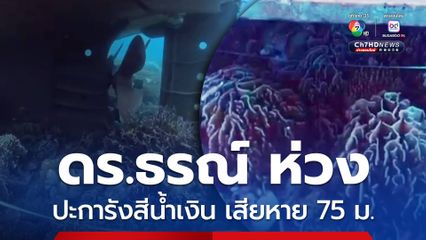 อุบัติเหตุเรือเกยตื้นเกาะสุรินทร์ ดร.ธรณ์  ห่วงประการังสีน้ำเงิน