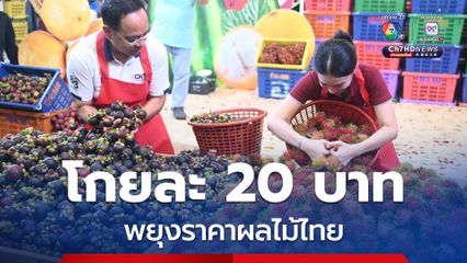 “โกยละ 20 บาท” ช่วยเกษตรกร พยุงราคาผลไม้ไทย “พาณิชย์” จับมือ “ตลาดสี่มุมเมือง” จัดวันละ 3 รอบ
