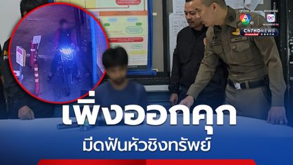 หนุ่มเพิ่งพ้นคุกใช้ถุงคลุมทะเบียนรถ ฟันหัวชิงทรัพย์เหยื่อ