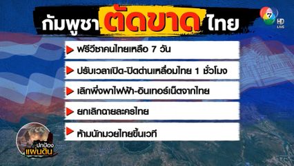 กัมพูชา ประกาศตัดขาดไทย