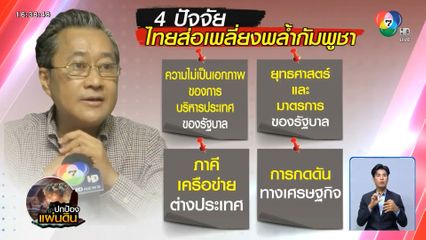 4 ปัจจัย ไทยส่อเพลี่ยงพล้ำกัมพูชา