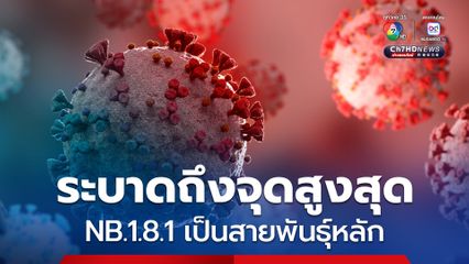 หมอยง เผยโควิด NB.1.8.1 กลายเป็นสายพันธุ์หลักในประเทศ