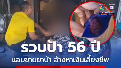 รวบป้า 56 ปี แอบขายยาบ้า อ้างหาเงินเลี้ยงชีพ
