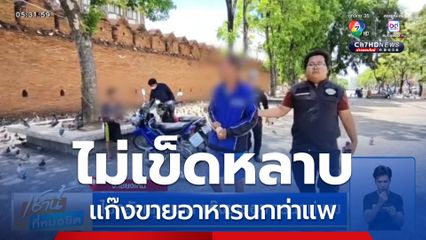 ไม่กลัวกฎหมาย แก๊งขายอาหารนกท่าแพ