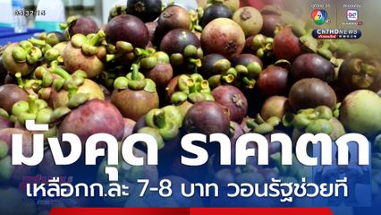 รัฐช่วยที มังคุด ราคาตกเหลือกิโลกรัมละ 7-8 บาท 