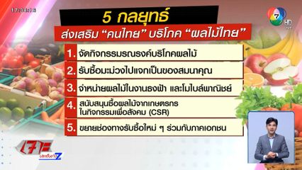 5 กลยุทธ์ช่วยเหลือเกษตรกรไทย