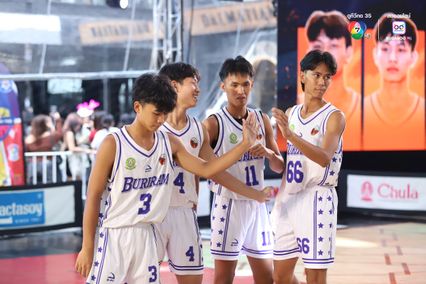 ภาพการแข่งขันบาสเกตบอล 3x3 นักเรียนชาย แชมป์กีฬา 7HD 2025 รอบชิงแชมป์ประเทศไทย