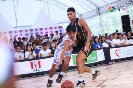 ภาพการแข่งขันบาสเกตบอล 3x3 นักเรียนชาย แชมป์กีฬา 7HD 2025 รอบชิงแชมป์ประเทศไทย