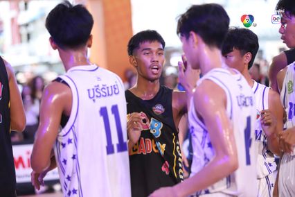 ภาพการแข่งขันบาสเกตบอล 3x3 นักเรียนชาย แชมป์กีฬา 7HD 2025 รอบชิงแชมป์ประเทศไทย