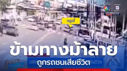 อดีต นอภ.ข้ามทางม้าลาย ถูกรถชนเสียชีวิต