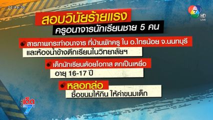 สอบวินัยร้ายแรง ครูอนาจารเด็ก