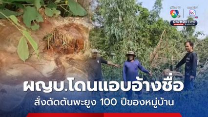 ผญบ.แจ้งจับอดีต ส.ท. แอบอ้างชื่อสั่งตัดไม้พะยูงเก่าแก่ของหมู่บ้าน