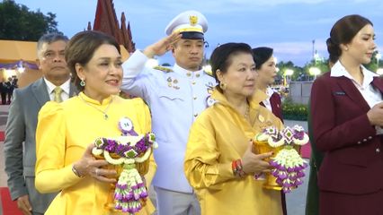พระบาทสมเด็จพระเจ้าอยู่หัว และสมเด็จพระนางเจ้า ฯ พระบรมราชินี ทรงปฏิบัติพระราชกรณียกิจที่วัดเกาะแก้ว และวัดป่านาโสกฮัง จังหวัดอำนาจเจริญ
