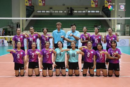 ประมวลภาพ วอลเลย์บอล แชมป์กีฬา 7HD 2025 : กีฬาเทศบาลเมืองร้อยเอ็ด 3-0 กาญจนาภิเษกวิทยาลัย สุพรรณบุรี