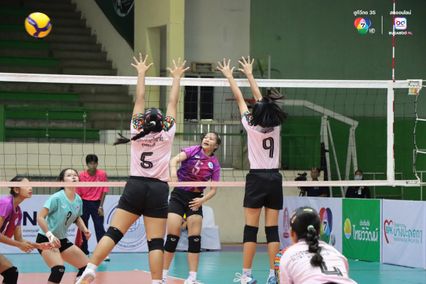 ประมวลภาพ วอลเลย์บอล แชมป์กีฬา 7HD 2025 : กีฬาเทศบาลเมืองร้อยเอ็ด 3-0 กาญจนาภิเษกวิทยาลัย สุพรรณบุรี