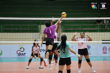 ประมวลภาพ วอลเลย์บอล แชมป์กีฬา 7HD 2025 : กีฬาเทศบาลเมืองร้อยเอ็ด 3-0 กาญจนาภิเษกวิทยาลัย สุพรรณบุรี