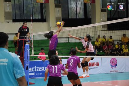 ประมวลภาพ วอลเลย์บอล แชมป์กีฬา 7HD 2025 : กีฬาเทศบาลเมืองร้อยเอ็ด 3-0 กาญจนาภิเษกวิทยาลัย สุพรรณบุรี