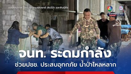 ฝนถล่ม จ.อุตรดิตถ์ เจ้าหน้าที่สำนักบริหารพื้นที่อนุรักษ์ที่ 11 (พิษณุโลก) ระดมกำลัง ช่วยประชาชน ประสบอุทกภัย น้ำป่าไหลหลาก 