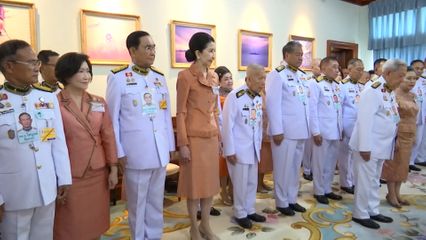 สมเด็จพระเจ้าน้องนางเธอ เจ้าฟ้าจุฬาภรณวลัยลักษณ์ อัครราชกุมารี กรมพระศรีสวางควัฒน วรขัตติยราชนารี พระราชทานพระวโรกาสให้ คณะบุคคล เฝ้า ถวายพระพรชัยมงคล เนื่องในโอกาสวันคล้ายวันประสูติ 4 กรกฎาคม 2568