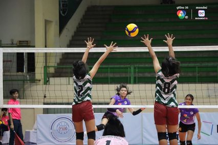 ประมวลภาพ วอลเลย์บอล แชมป์กีฬา 7HD 2025 : กีฬานครนนท์วิทยา 6 3-0 วังจันทร์วิทยา