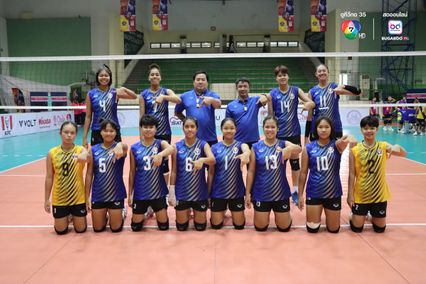 ประมวลภาพ วอลเลย์บอล แชมป์กีฬา 7HD 2025 : กีฬาจังหวัดอ่างทอง 0-3 เทพมงคลรังษี