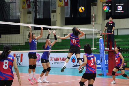 ประมวลภาพ วอลเลย์บอล แชมป์กีฬา 7HD 2025 : กีฬาจังหวัดอ่างทอง 0-3 เทพมงคลรังษี